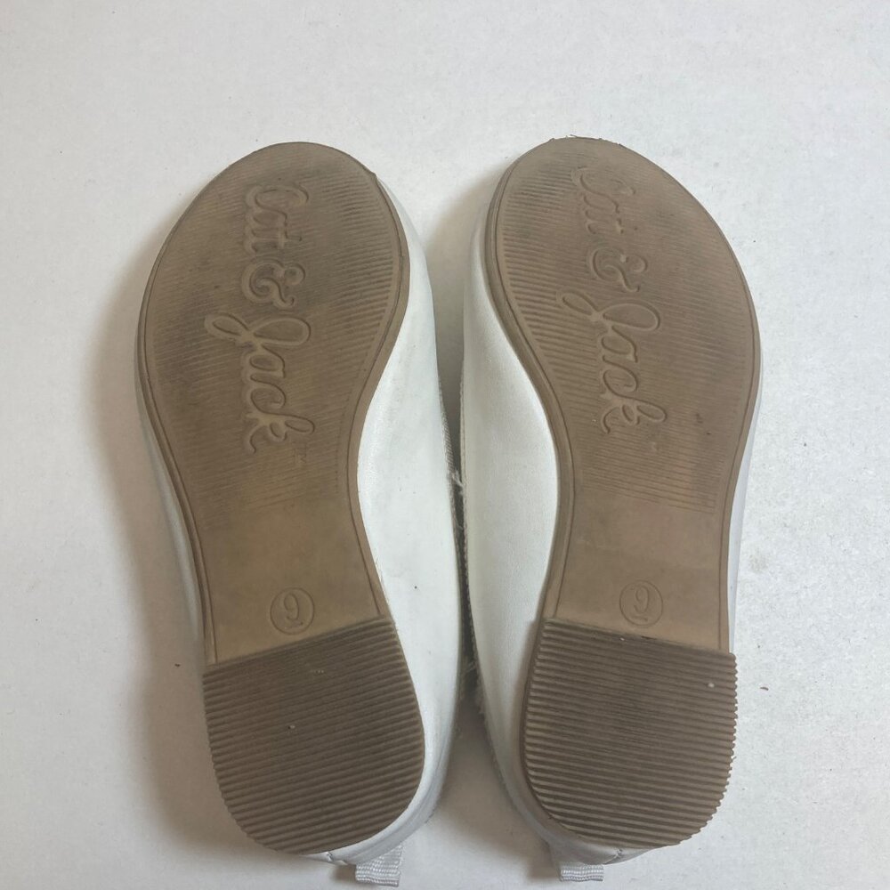 Cat & Jack Toddler Shoes White Mary Janes 9 Slip on Bow Accent - Picture 10 of 10